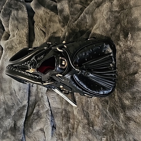 Dooney & Bourke Ostrich Mini Satchel with Wallet - Picture 3 of 9